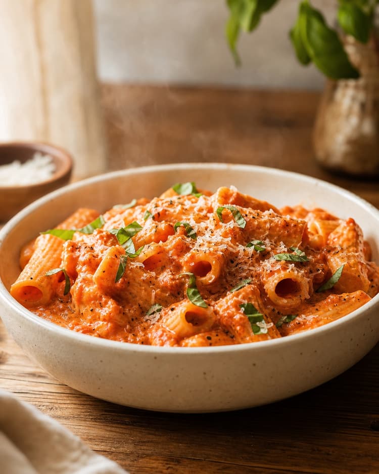 Creamy tomato pasta saved in Forkasted